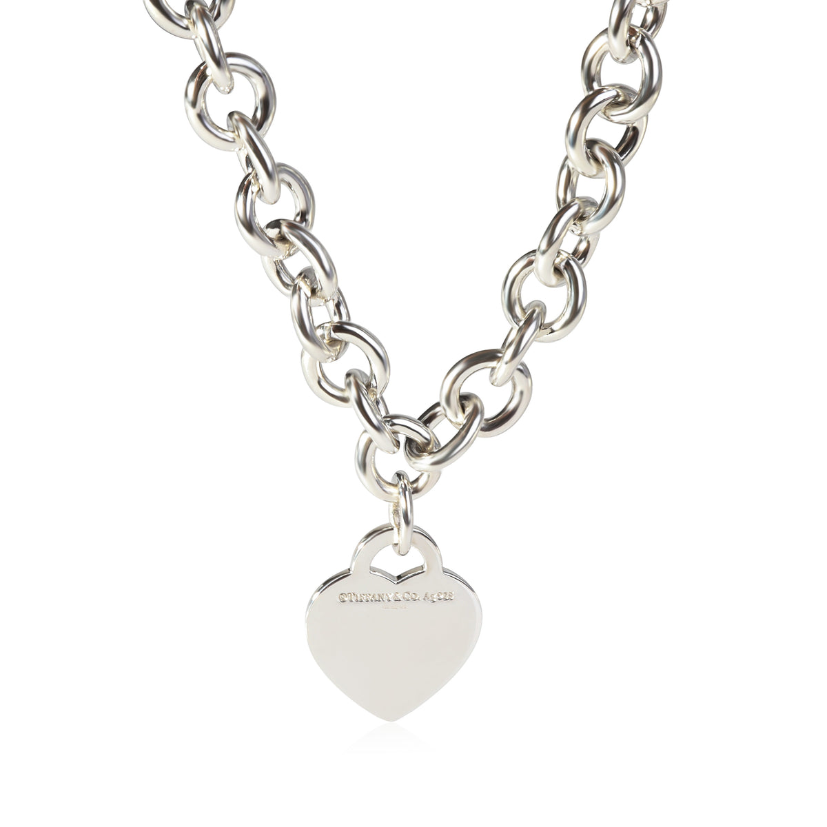Tiffany Return To Tiffany Heart Tag Necklace in Sterling