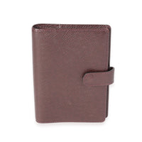 Louis Vuitton Burgundy Taiga Small Agenda Cover