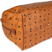 MCM Vintage Cognac Visetos Duffle Bag