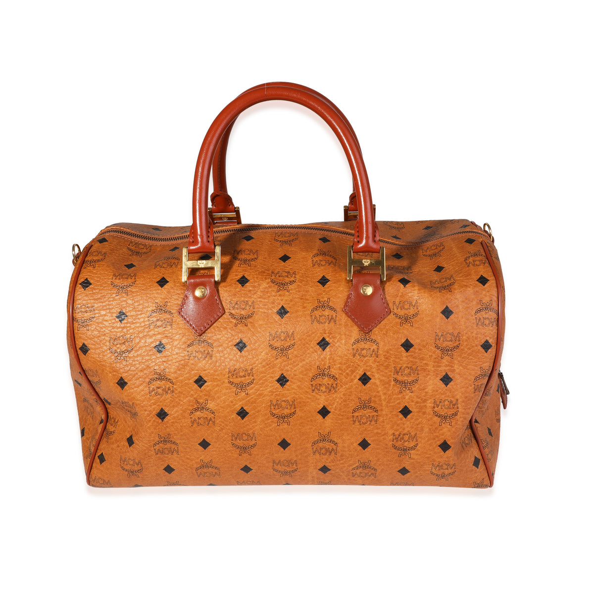 MCM Vintage Cognac Visetos Duffle Bag - Main Image