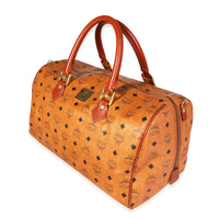 MCM Vintage Cognac Visetos Duffle Bag