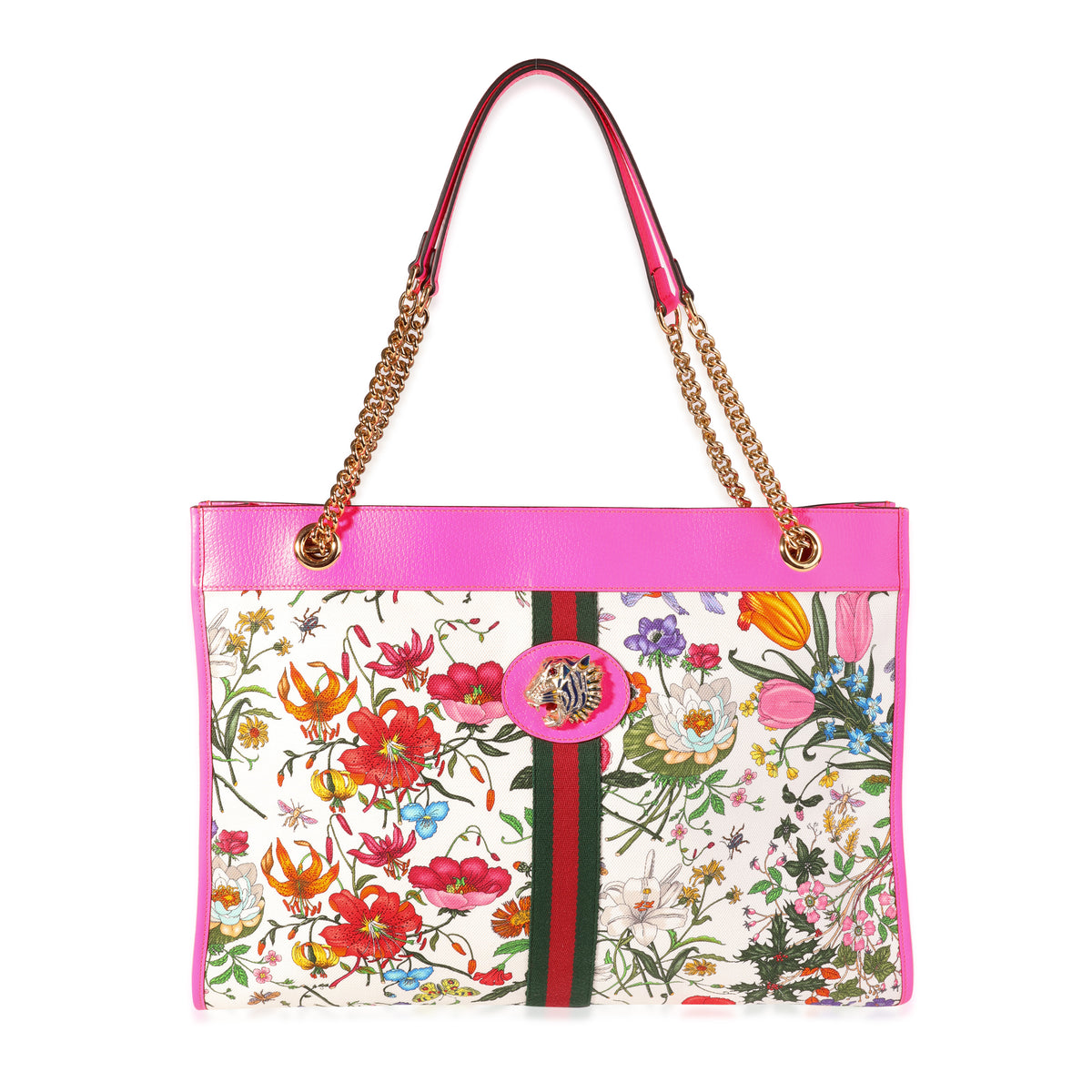 Gucci pink sale floral bag