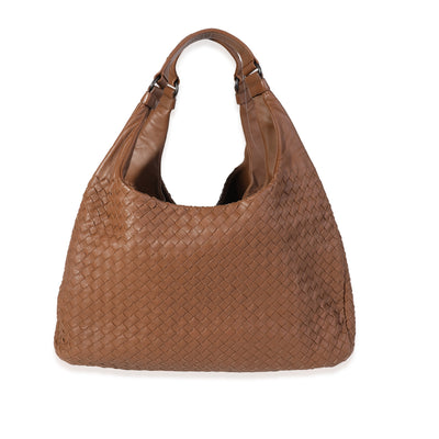 Bottega Veneta Brown Intrecciato Leather Large Campana Bag