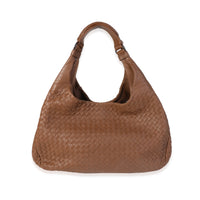 Bottega Veneta Brown Intrecciato Leather Large Campana Bag