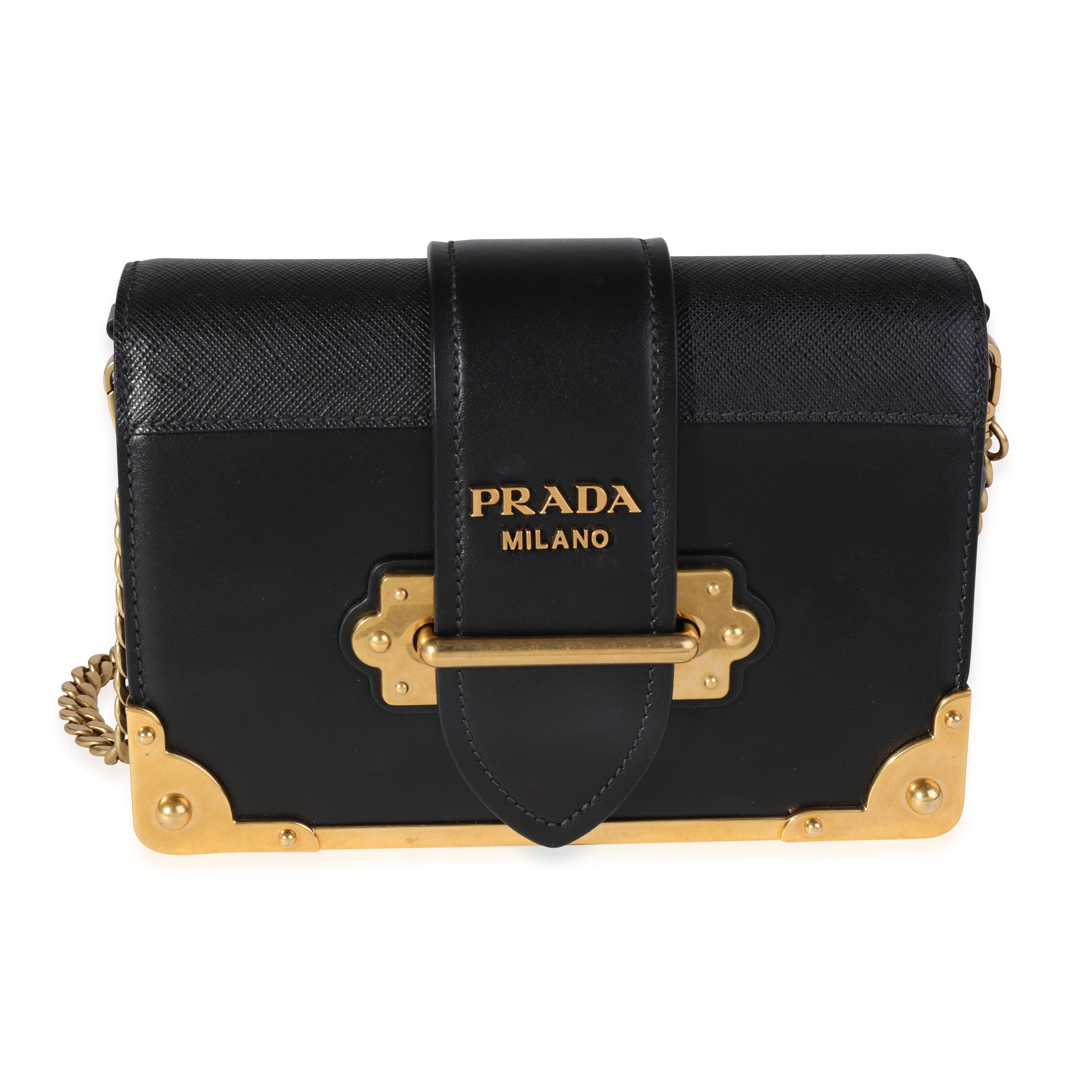 Prada City Calf & Saffiano Cahier Shoulder Bag - ShopStyle
