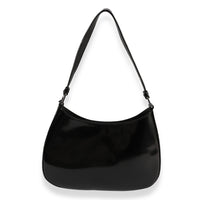 Black Brushed Leather Cleo Bag