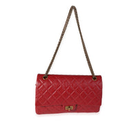 Chanel Red Quilted Aged Calfskin Reissue 2.55 226 Double Flap Bag