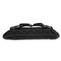 Gucci Black GG Canvas Horsebit Clutch