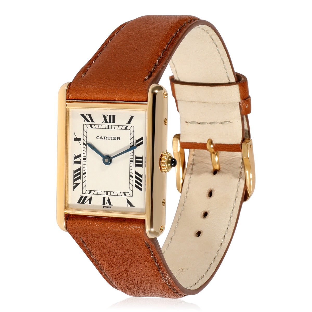 Cartier Tank Tank Unisex Watch in  Yellow Gold