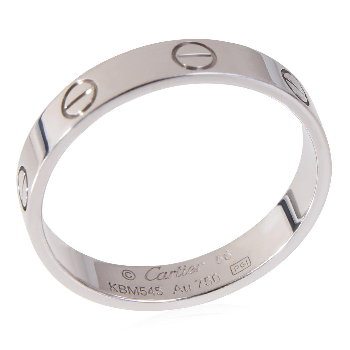 Cartier Love Wedding Band in 18k White Gold