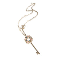 Chanel Fuax Pearl & Strass Key On Chain