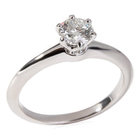 Tiffany & Co. Diamond Solitaire Engagement Ring in Platinum (0.61 ct F/VS2)