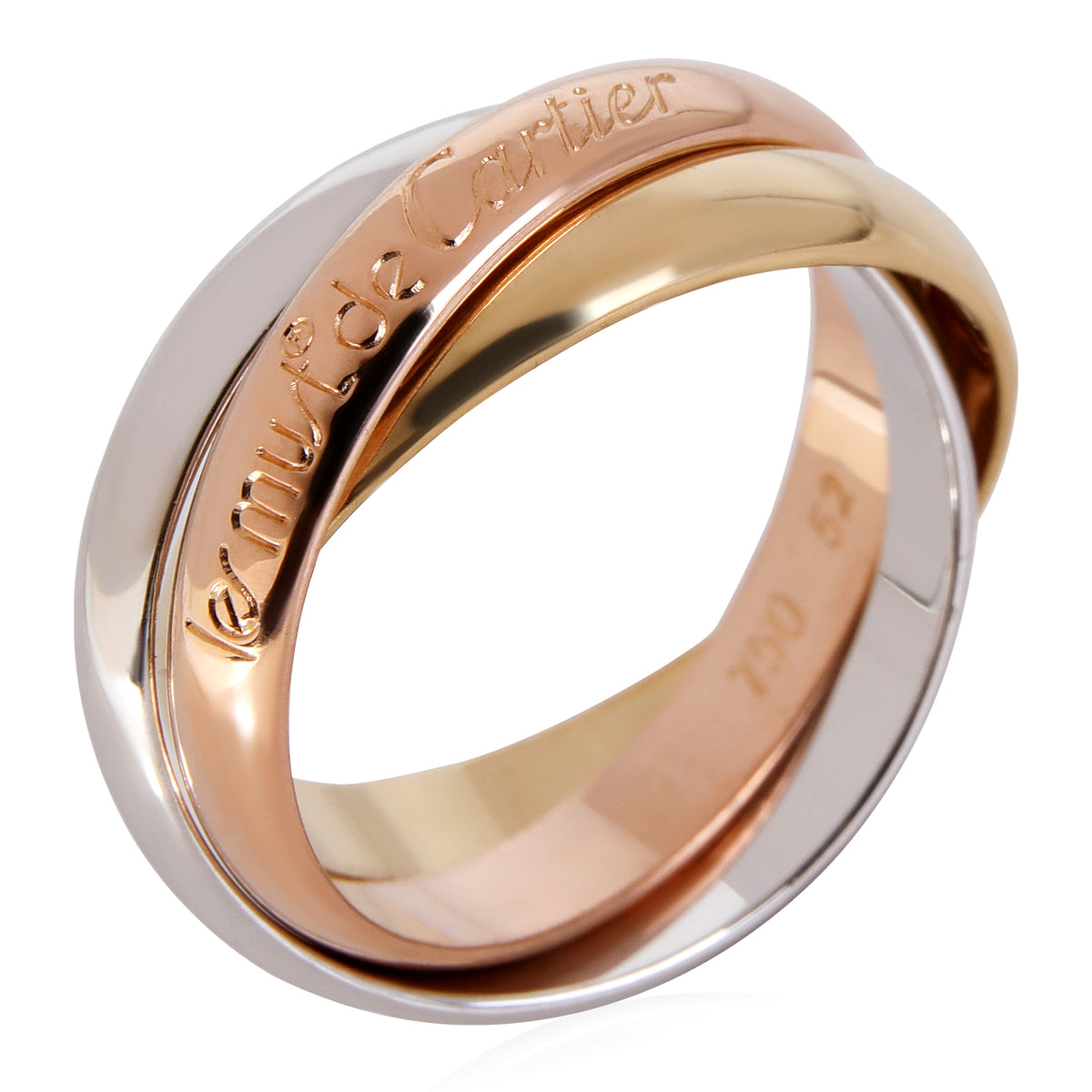 Cartier Trinity Ring in 18k 3 Tone Gold