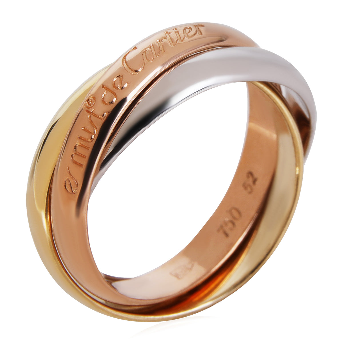 Cartier Trinity Ring in 18k 3 Tone Gold