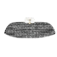 Chanel Metallic Tweed Lucite Perfume Bottle Top Clutch