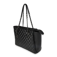 Chanel Black Quilted Calfskin Paris-Cosmopolite Shopping Tote