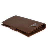 Prada Cacao Saffiano Leather Wallet