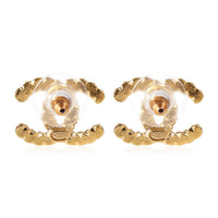 Chanel Crystal & Enamel CC Earrings