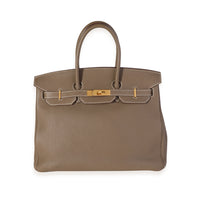 Hermès Etoupe Togo Birkin 35 GHW