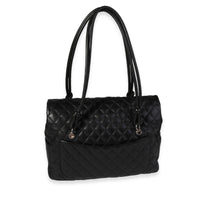 Chanel Black Quilted Lambskin Ligne Cambon Flap Bag