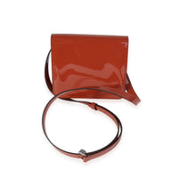 Fendi Brown Patent Leather Small Karligraphy Crossbody