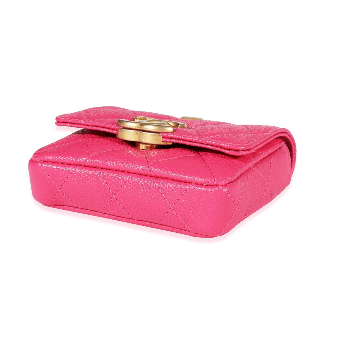 Chanel Dark Pink Quilted Caviar Melody Belt Bag, myGemma, JP