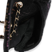 Chanel Black and Multicolor Quilted Denim Mood Belt Bag