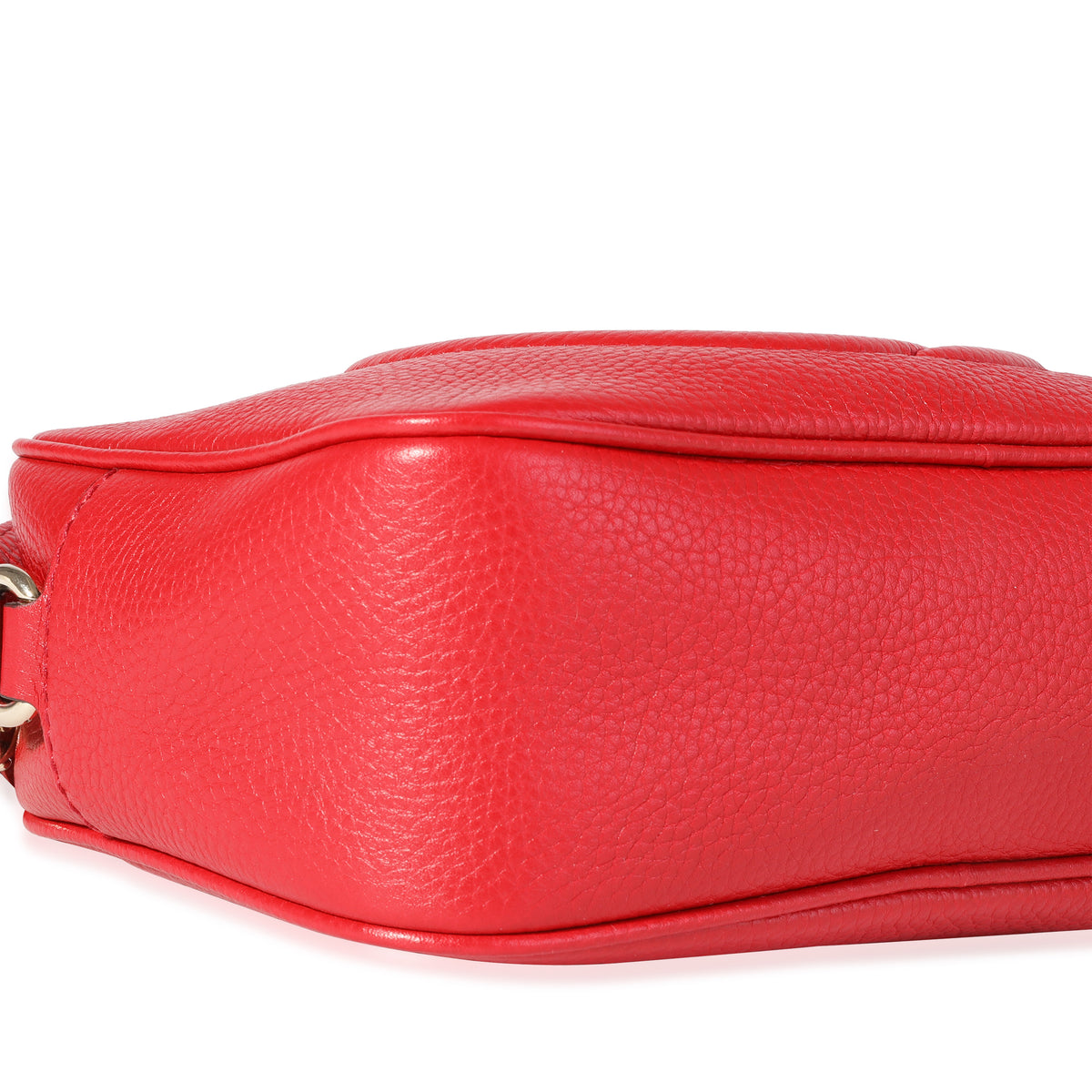 Gucci Red Pebbled Leather Soho Disco Crossbody