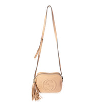 Gucci Beige Pebbled Leather Soho Disco Crossbody