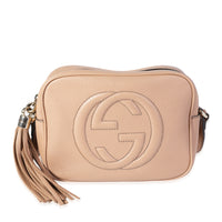 Gucci Beige Pebbled Leather Soho Disco Crossbody