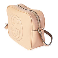 Gucci Beige Pebbled Leather Soho Disco Crossbody