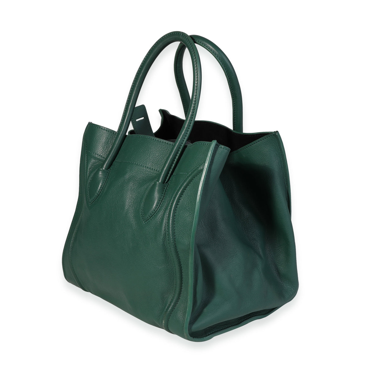 Celine Green Canvas Medium Phantom Luggage Tote Bag