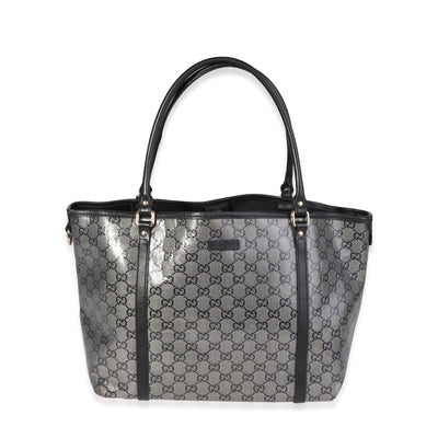 Gucci Metallic GG Crystal & Black Leather Joy Tote