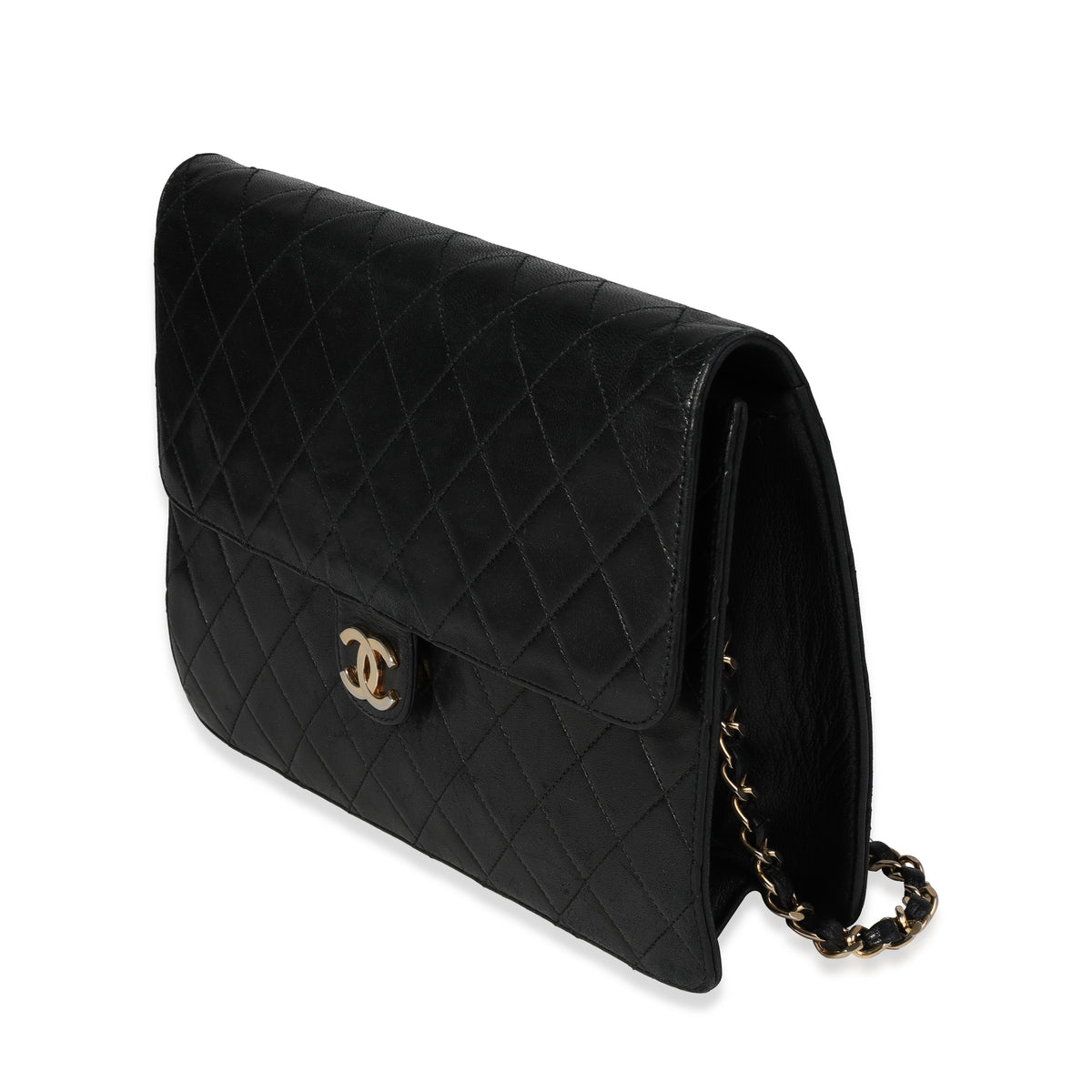 Chanel Vintage Black Quilted Lambskin Single Flap Bag, myGemma, HK