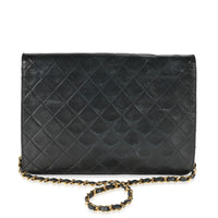 Chanel Vintage Black Quilted Lambskin Single Flap Bag