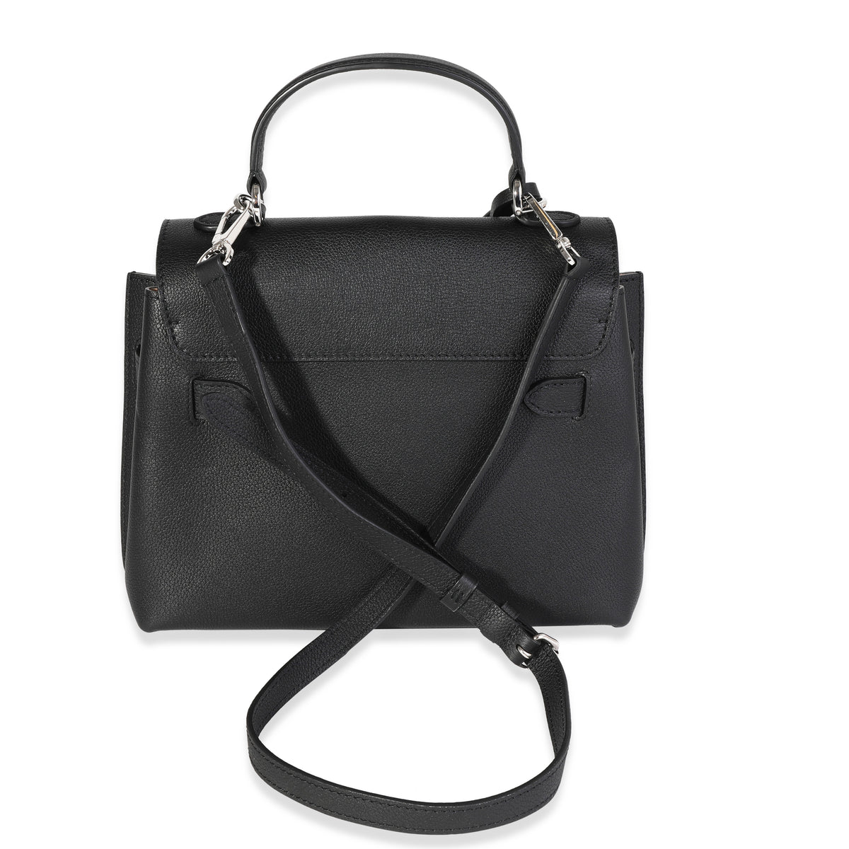 Louis Vuitton Black Soft Calfskin Lockme Ever BB Silver Hardware, 2020, Womens Handbag