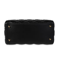 Dior Black Cannage Quilted Lambskin Medium Lady Dior Bag