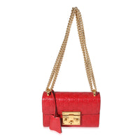 Gucci Hibiscus Guccissima Leather Small Padlock Shoulder Bag