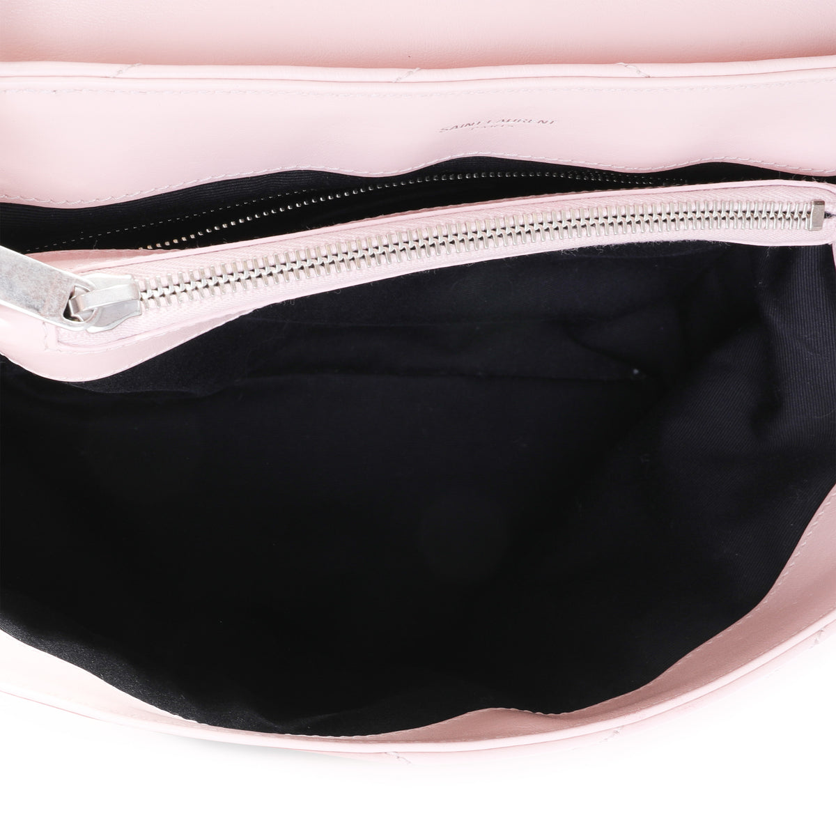 Saint Laurent Pink Matelassé Leather Medium Loulou Shoulder Bag