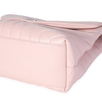 Saint Laurent Pink Matelassé Leather Medium Loulou Shoulder Bag