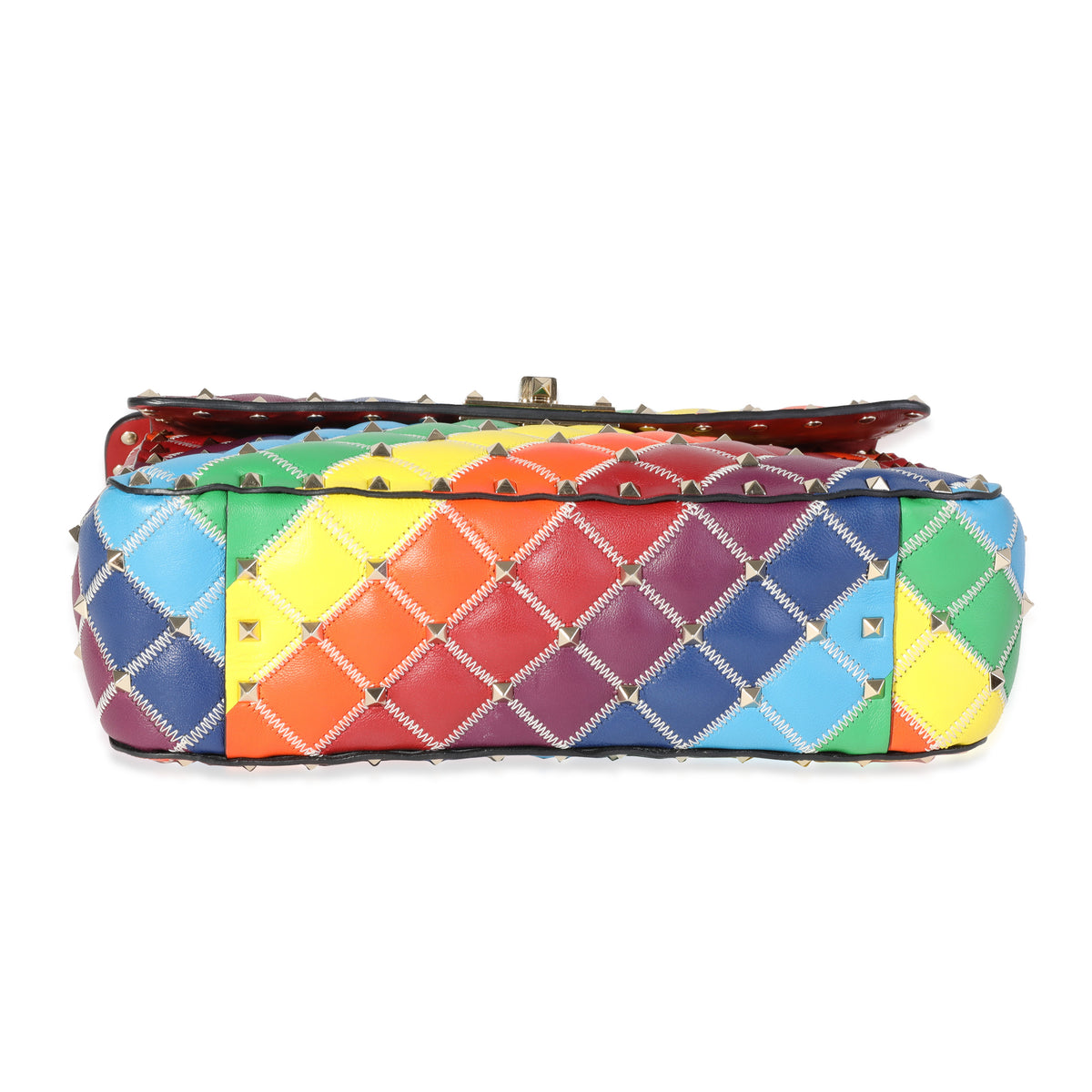 Valentino Multicolor Leather Mini Rainbow Rockstud Tote Valentino