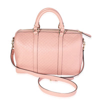 Gucci Pink Microguccissima Leather Medium Boston Bag