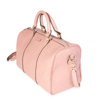 Gucci Pink Microguccissima Leather Medium Boston Bag