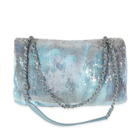 Chanel Blue Ombré Sequin Medium Classic Single Flap Bag, myGemma