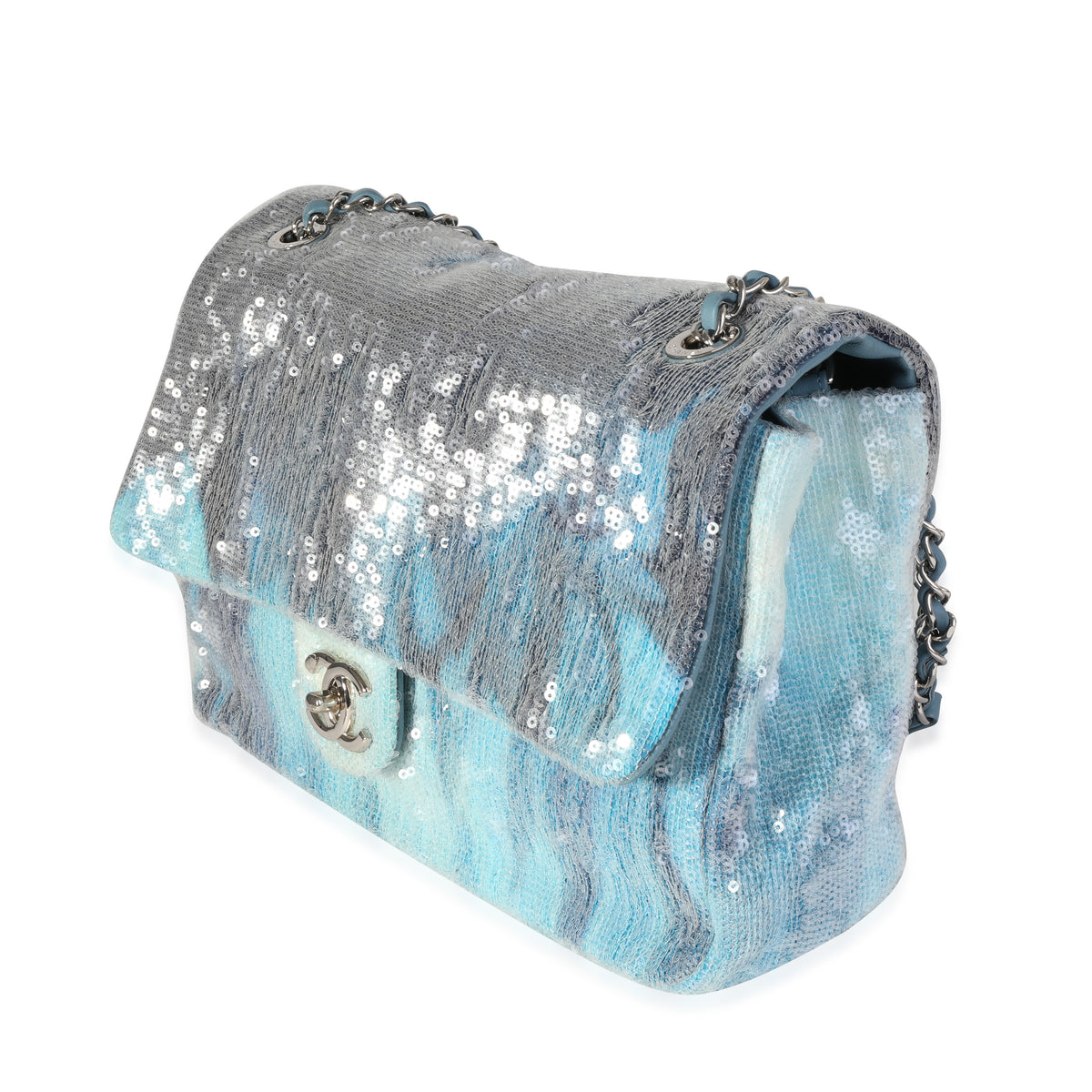 blue chanel backpack bag