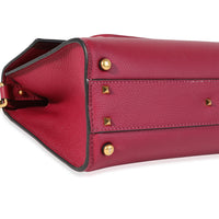 Valentino Magenta Grained Leather VSling Small Top Handle Bag