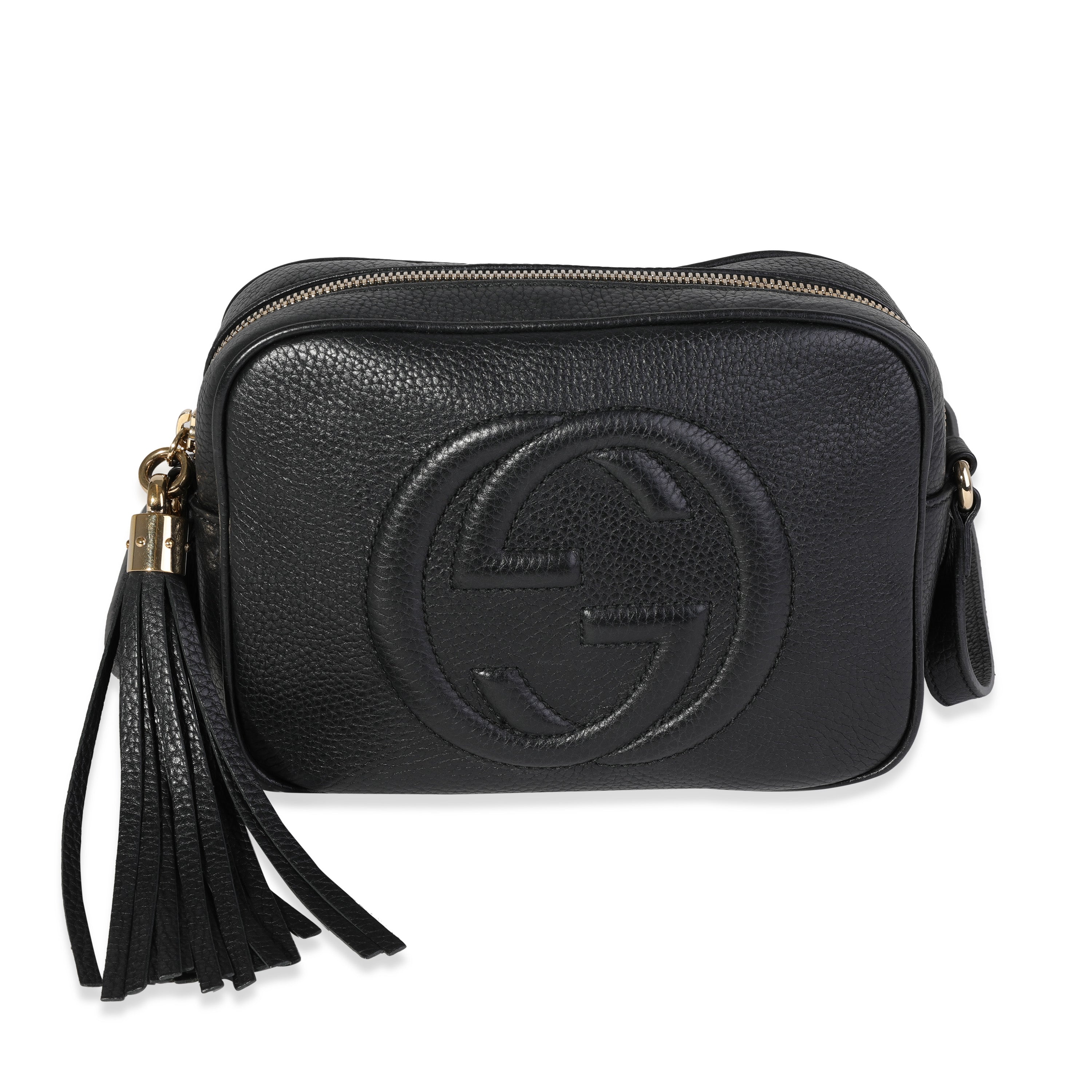 Gucci Soho Disco Leather Small Black in Leather with GOLD-TONE - US