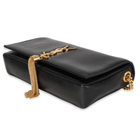 Saint Laurent Black Leather Kate 99 Tassel Shoulder Bag