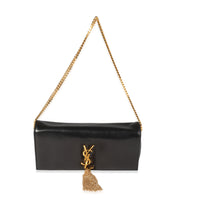 Stunning!* YSL Saint Laurent Kate 99 Gold Tassel Bag Shoulder Bag  Black&Gold NWT