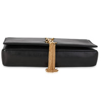 Saint Laurent Black Leather Kate 99 Tassel Shoulder Bag